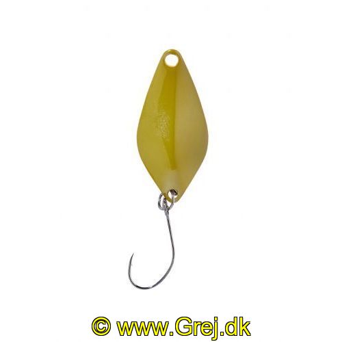4005652830377 - Pro Staff Series Sunny spoon - 2.5mm. - Vægt:1.4g. - Farve:Ocher - 001 6083 004<br>Extra-small and light spoons for fishing in summer when the trout are in the upper layers of water and look-out for small bait. Most colours are on the muted side, which has proved extremely effective on passive fishes.