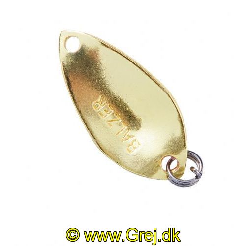 4005652830391 - Pro Staff Series Sunny spoon - 2.5mm. - Vægt:1.4g. - Farve:Red-Gold-Glitter - 001 6083 006<br>Extra-small and light spoons for fishing in summer when the trout are in the upper layers of water and look-out for small bait. Most colours are on the muted side, which has proved extremely effective on passive fishes.