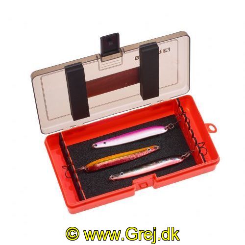 4005652832098 - Shirasu Spoon box - Farve:Orange - 001 8334 012<br>Inexpensive, unlined unhooking mat with a 130cm scale and great fish motifs. The mat can be stowed away very compactly. Material: 100% polyester.