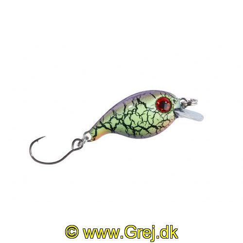 4005652835204 - Trout Attack Thunder wobbler - 30mm. - Vægt:2g. - Farve:Farve D - 001 6093 004<br>Floating trout crank hard bait with cool UV-active colours that bring in the strikes. With rattles in its body. The hook tip has been sharpened chemically.