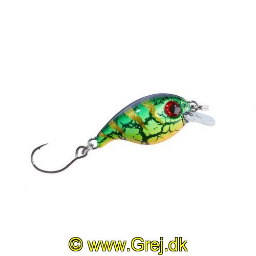 4005652835228 - Trout Attack Thunder wobbler - 30mm. - Vægt:2g. - Farve:Farve F - 001 6093 006<br>Floating trout crank hard bait with cool UV-active colours that bring in the strikes. With rattles in its body. The hook tip has been sharpened chemically.