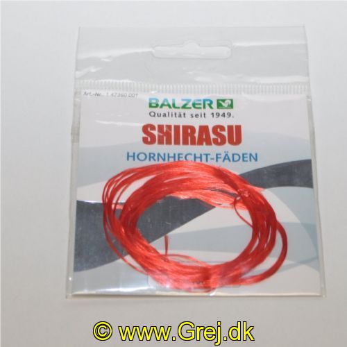 4005652836171 - Edition Sea, silketråd til hornfiske-fiskeri - Farve:Rød - 001 4736 001<br>Replace the treble hook on the spoon with a coil of thread. When it bites the pointed teeth of the garfish get caught in the threads.