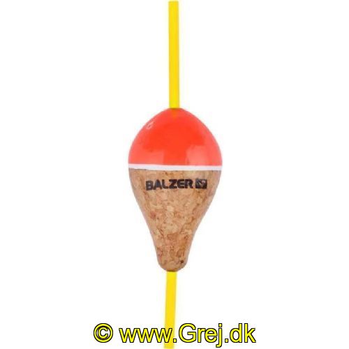 4005652839028 - Kork flåd, pæreformet - Længde:10.5cm. - Vægt:20g. - 001 5226 020<br>Cork float, belly form, 20g