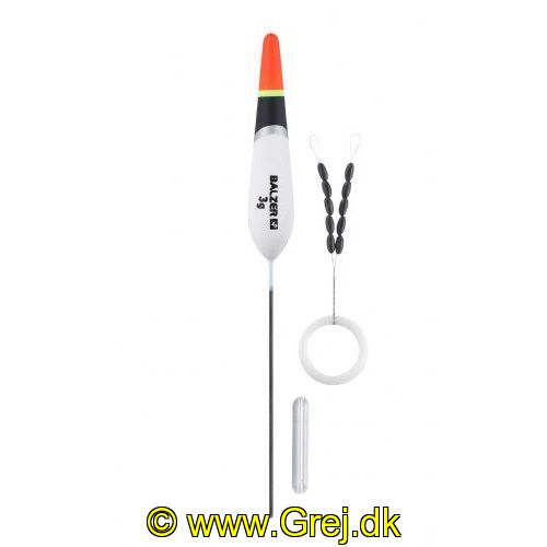4005652839110 - Trout Attack, C. Slim Jim flåd med glaslod og gummistoppere - Vægt:2g. - 001 6090 202<br>First-class float sets consisting of high-quality trout floats with small bodies, matching glass weights, triple swivels and line stoppers.