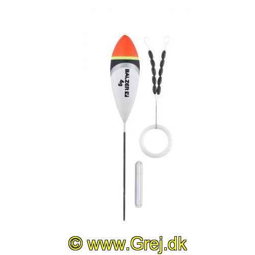 4005652839196 - Trout Attack, E. Slim Jim flåd med glaslod og gummistoppere - Vægt:2g. - 001 6090 402<br>First-class float sets consisting of high-quality trout floats with small bodies, matching glass weights, triple swivels and line stoppers.