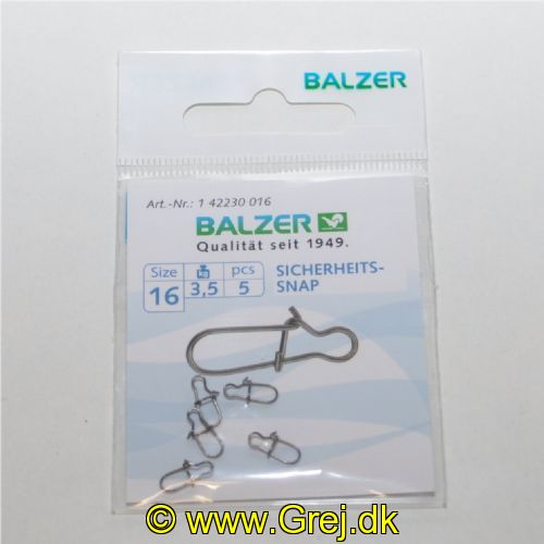 4005652844961 - Safety snap - Brudstyrke:3.5kg. - 001 4223 016<br>The expansive arc provides for super, natural bait play.