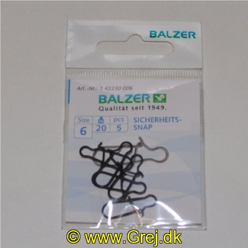 4005652845012 - Safety snap - Brudstyrke:20kg. - 001 4223 006<br>The expansive arc provides for super, natural bait play.