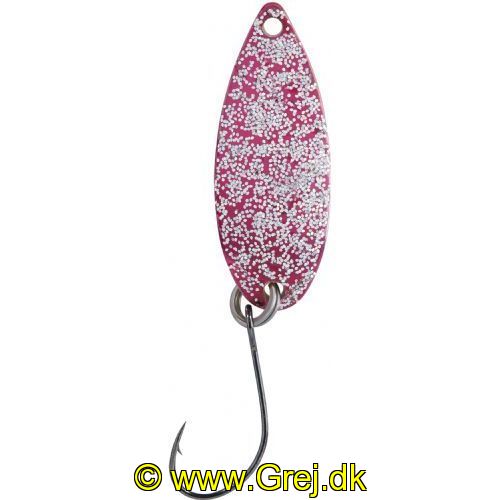 4005652845678 - Metallica ICE Spoon - 27mm. - Vægt:2g. - Farve:Rød/sort - 001 6098 205<br>Our new spoons with a triple appeal. Copious particles that look like small scales glitter on the anodised upper surface. The colour contrast is then found on the reverse. Incredibly successful!