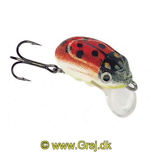 4005652854915 - MK Adventure Sinking Insekt wobler - 25mm. - Vægt:2g. - Farve:Lady Bug - Baittype:Synkende - 001 3499 001<br>Now also in sinking version! Due to popular demand we have now also introduced 2 sinking insect hardbaits. These two hardbaits are perfect where the trout are a bit deeper! Type: sinking.