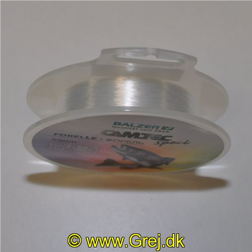 4005652857480 - Camtec Speci monofil line - Rullekapacitet:500M. - Brudstyrke:5.7kg. - Farve:Transparent - Variant:Trout - 001 2172 025<br>Camtec Speci Line: The newly launched Camtec Speci lines with new attractive spools and new target fishes/types of fishing such as perch and feeder.