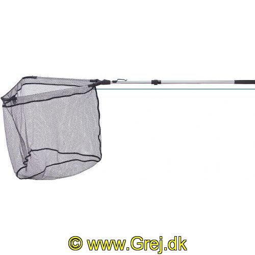 4005652864013 - Never hook Never smell fangstnet, teleskopisk håndtag - Længde:180cm. - 001 8239 180<br>Never hook Never smell landing net, 2 sections, Infinite adjustment and detention. Mesh width 10 fletline, net size 60x60cm. 

Landing net with black, rubberized nets and aluminum net heads.

Every fisherman is familiar with the problem: Once the fish is lying in the landing net the treble hook gets snarled up in the net and it is often impossible to release the hook, the only solution being to use scissors. Thanks to the rubberized surface of the net, this problem is at last a thing of the past. It is now child’s play to release snarled up treble hooks. Another advantage is that the net repels all smells because the fish slime cannot penetrate the net material.