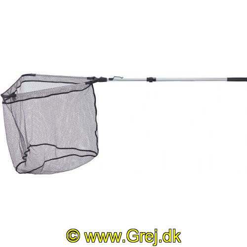 4005652864044 - Never hook Never smell fangstnet, teleskopisk håndtag - Længde:270cm. - 001 8239 270<br>Never hook Never smell landing net, 2 sections, Infinite adjustment and detention. Mesh width 10 fletline, net size 60x60cm. 

Landing net with black, rubberized nets and aluminum net heads.

Every fisherman is familiar with the problem: Once the fish is lying in the landing net the treble hook gets snarled up in the net and it is often impossible to release the hook, the only solution being to use scissors. Thanks to the rubberized surface of the net, this problem is at last a thing of the past. It is now child’s play to release snarled up treble hooks. Another advantage is that the net repels all smells because the fish slime cannot penetrate the net material.