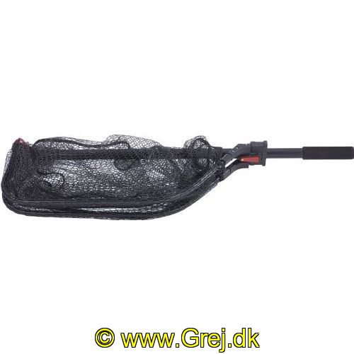 4005652864198 - Shirasu foldbart fangstnet til båd XXL, sort - Længde:165cm. - Farve:Sort - 001 8222 001<br>Luxury boat landing net: This boat landing net can be folded up and transported in a space-saving manner. The net handle is locked by pressing the button. With the help of the attached large loop grip the landing net can be safely and easily lifted into the boat with a large fish. With a rubberised deep net and a non-slip Duplon handle!