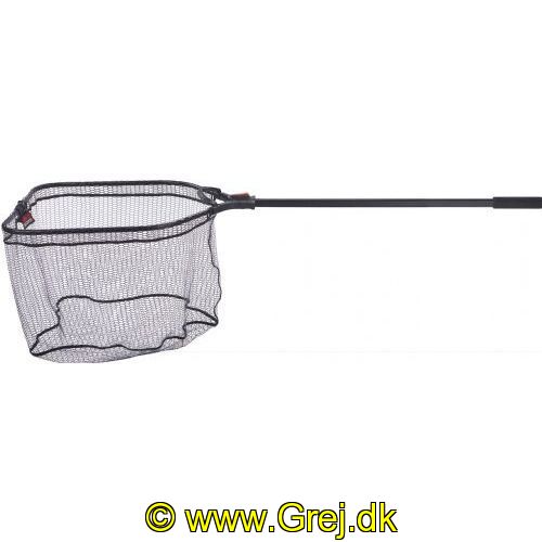 4005652864198 - Shirasu foldbart fangstnet til båd XXL, sort - Længde:165cm. - Farve:Sort - 001 8222 001<br>Luxury boat landing net: This boat landing net can be folded up and transported in a space-saving manner. The net handle is locked by pressing the button. With the help of the attached large loop grip the landing net can be safely and easily lifted into the boat with a large fish. With a rubberised deep net and a non-slip Duplon handle!