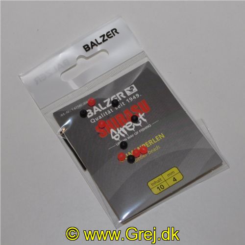 4005652870830 - RubbBeads red/black 4mm - 01 61580 004