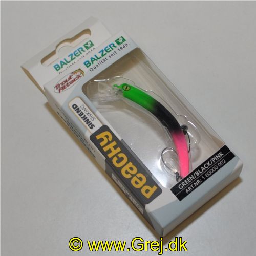 4005652873473 - TA Wobbler F2 - Banan Wobler Green/Black/Pink - Synkende - 3,3g - 57mm - 01 60000 002