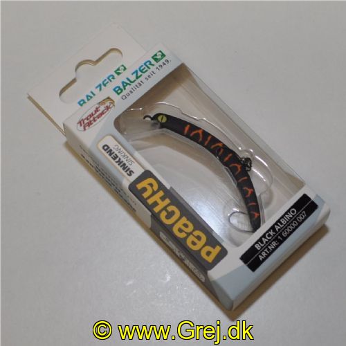 4005652875699 - TA Wobbler F7 - Banan Wobler Black Albino - Synkende - 3,3g - 57mm - 01 60000 007