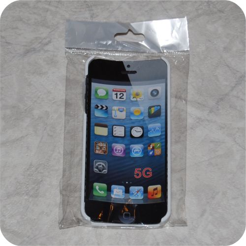 4024559434020 - iPhone 5 Cover i Hård Plast og i farven Hvid