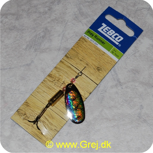 4029569301201 - Zebco Perch spinner - Str. 4 - 6g - Sølv holografisk aborre