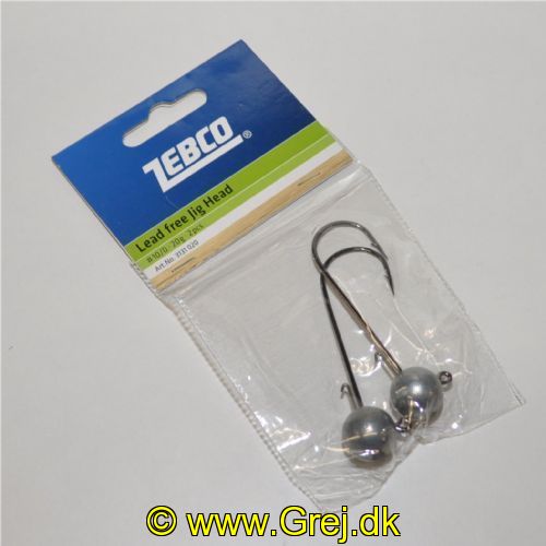 4029569313112 - Zebco blyfri Jighoveder - 20 gram - Krogstørrelse 10/0 - 2 stk