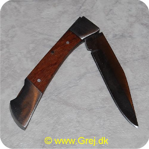 4029569652402 - Zebco foldekniv - 7 cm blad - Handy design med træskæfte finish og skarp blad