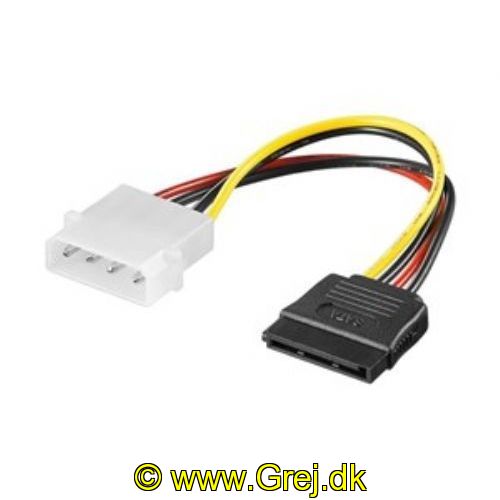 4040849506741 - 4 pin Molex til Sata stik<br>
