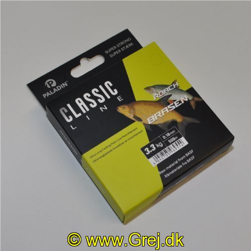 4042705969554 - Paladin Classic nylonline - Klargrøn - 500 meter - 0,18mm - 3,3 kg