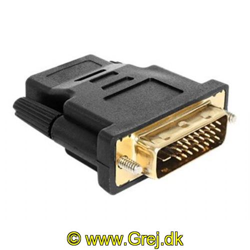 4043619654666 - DVI (m) adapter DVI-D - HDMI (f), han - hun, Sort