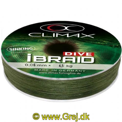4048855395953 - Climax iBraid 0,06mm - Brudstyrke:4,5kg - Meget tynd men stærk line - 3000 meter
