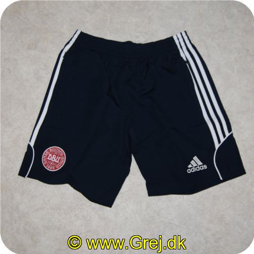 4049854631417 - Adidas Fodbold bukser med climacool system  4 (S) farve blå med logo fra DBU