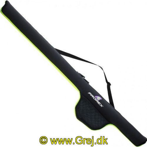 4059845094701 - Daiwa Prorex Sleeve stangtaske til 8 fods stang og hjul - sort/lime-trim - tasken er i neopren