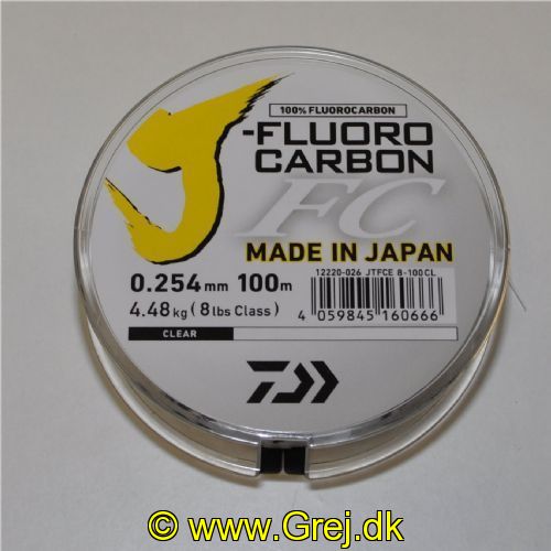 4059845160666 - Daiwa J-Fluorocarbon - 0.254mm/4.48kg - 100m - Made in Japan