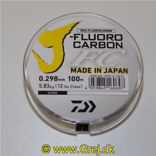 4059845160697 - Daiwa J-Fluorocarbon - 0.298mm/5.83kg - 100m - Made in Japan
