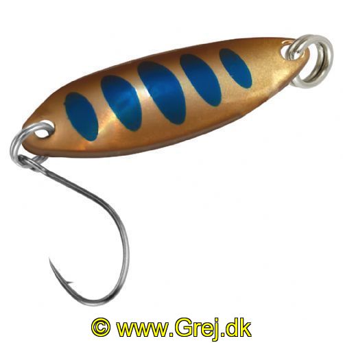 4250203344869 - FTM Fishing Tackle Max Skeblink Tango 1.8g - Sølv med blå streger med brun kant og sort bagside<BR>
<BR>FTM FTM Fishing Tackle Max Skeblink Tango er en mini skeblink for UL fiskeriet som er meget voksende i disse år efter alle ørred arter.