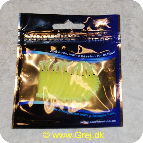 4710681570872 - Snowbee Stinger Soft Lures - Rejer - 10 stk - 4cm/0.5g - Gule - x004