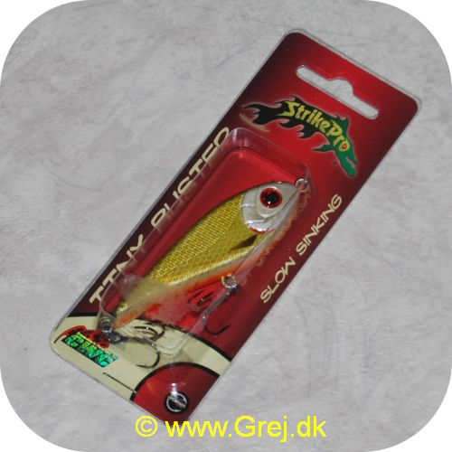 4712702093544 - Strike Pro Tiny Buster Wobler - Slow sinking - 6.8 cm - 10.3 gram - Sort/gul/orange - Med 2 ownerkroge