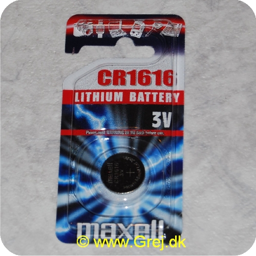 4902580102999 - 3V CR1616 lithium batteri