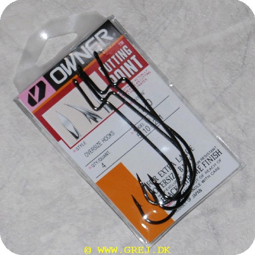 4953873002472 - Owner - Cutting Point - Owersize Worm Hook - Str. 11/0 - 4 stk.