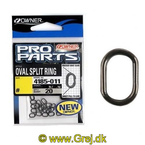 4953873016837 - Owner Pro Parts - Ovale springringe - Str. 2 - 20 stk. - Testet til 20.4 kg