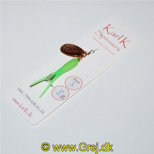 495802308 - Karl K Spinners - Put and Take - 8g - Str. 3 - Fluo. Grøn gummi og Kobber blad