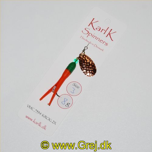 496321308 - Karl K Spinners - Put and Take - 8g - Str. 3 - Gullerodsfavet gummi og kobber blad