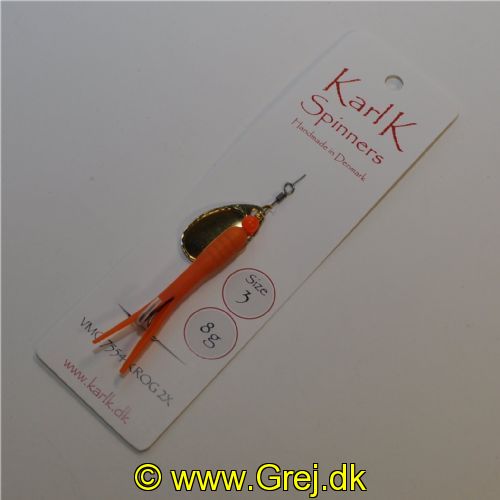 497021308 - Karl K Spinners - Put and Take - 8g - Str. 3 - Orange gummi og guld blad