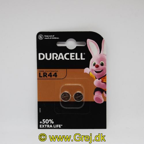 5000394504424 - Duracell batterier - Type LR44 - 2 stk. - 1.5V