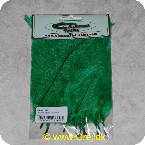 5704041013603 - Ostrich Spey Hackles Green