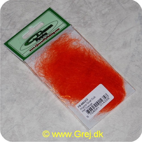 5704041014358 - Angora Goat Dub - Hot Orange - Perfekt til alle fluer, men specielt til Lakse og havørredfluer - Giver fylde og er transparent