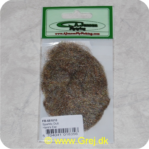 5704041018356 - Sparkle Dub - Hares Ear - Til alle typer af fluer - Har et naturligt skin, grundet kantede fibre - Til nymfer, tørfluer, kystfluer og laksefluer