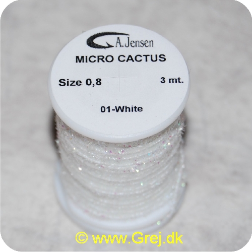5704041018707 - Micro Cactus Chenille - Pearl - 3 meter - Size 0,8