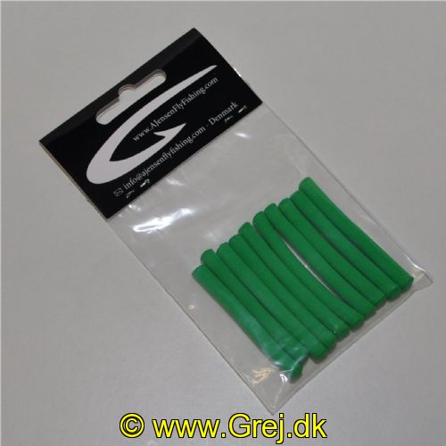 5704041210613 - Fly Foam Cylinders - 5 mm - Grøn - 10 stk.