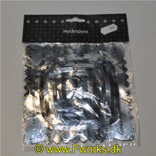 5704378924016 - Sølv guilande med teksten Godt Nytår