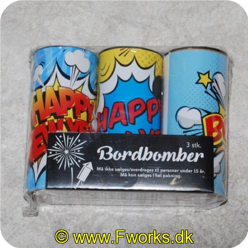 5704378970587 - Bordbombe 10 cm. (3 stk.)